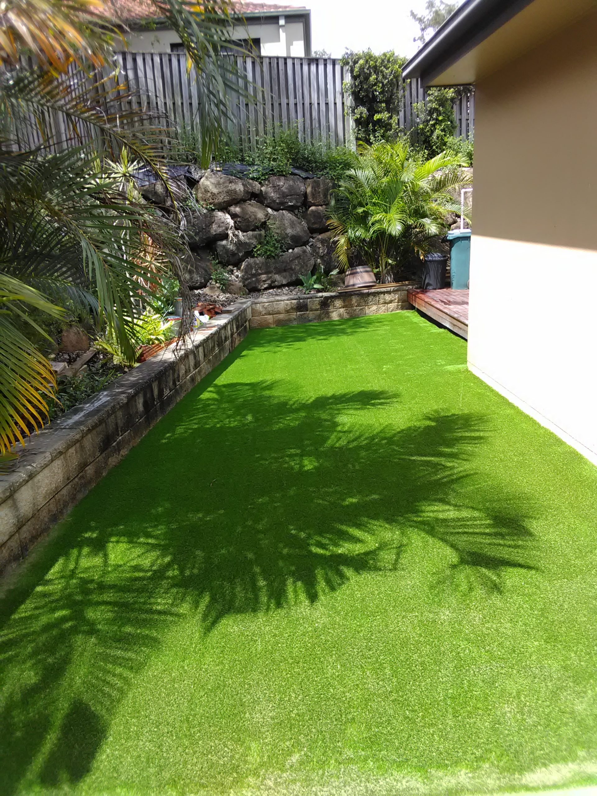 after synthetic turf